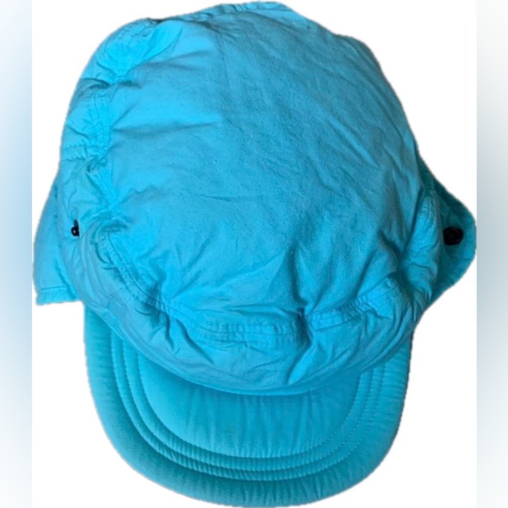 Retro Light Blue Down Ski Cap